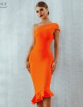 Orange Bandage Dress