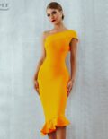 Yellow Bandage Dress